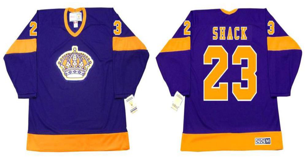 2019 Men Los Angeles Kings #23 Shack Purple CCM NHL jerseys->los angeles kings->NHL Jersey